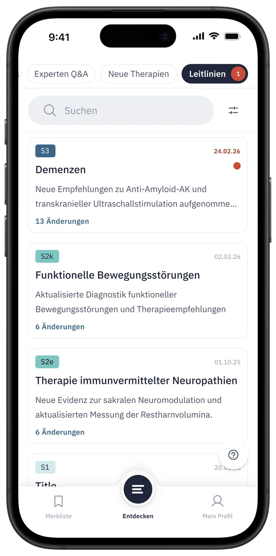 Medifeed App - Leitlinien